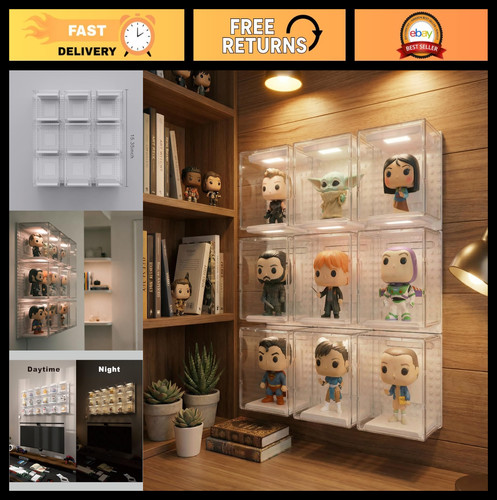 Acrylic wall mounted display - wall-mounted,